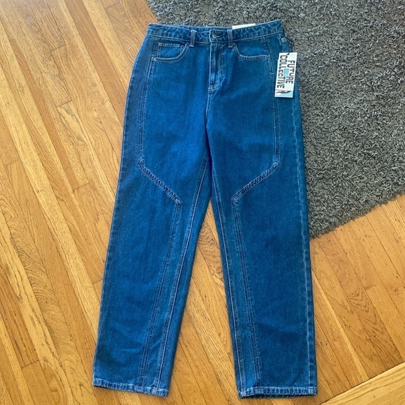 NWT Western Seamed Straight Leg Denim Pant - Future Collective with Reese 10 - Picture 5 of 15